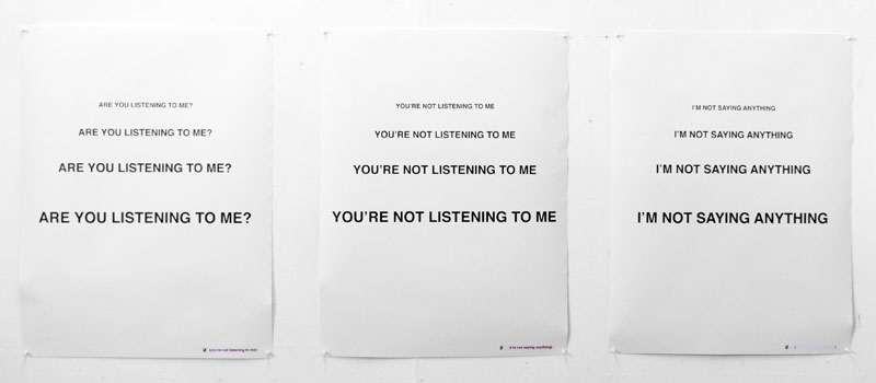 Philip Bradshaw, Are you listening? - triptych, 2013